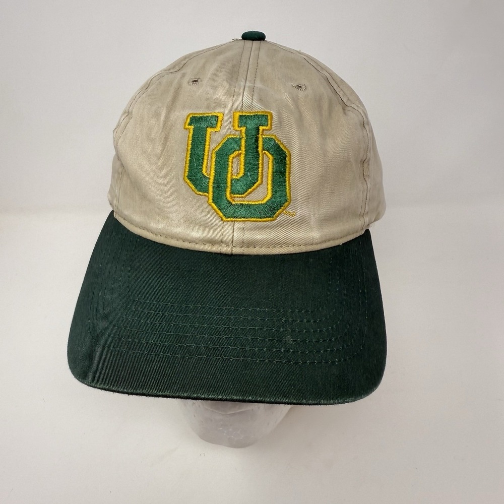 Vintage Richardson Pro Model University of‎ Oregon Snapback Hat Cap Tan & Green